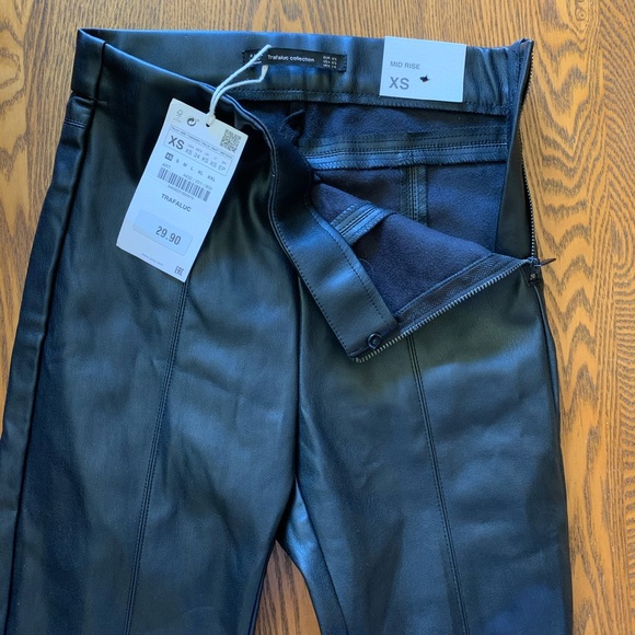Zara Pants - Black Leather Pants